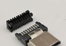HDMI C TYPE公头焊线式（自动焊）带线夹 无弹
